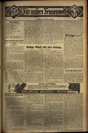 Zweite Ausgabe vom Donnerstag, den 31. März 1932.