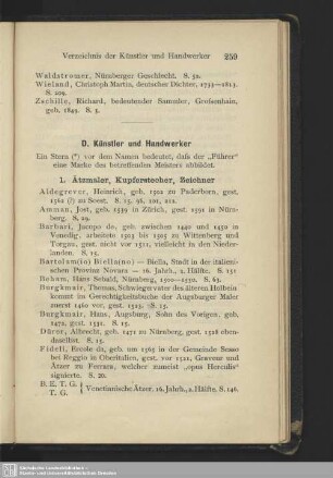 D. Künstler und Handwerker