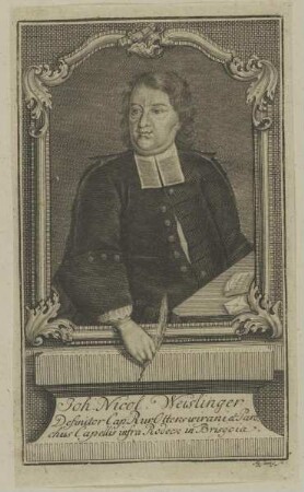 Bildnis des Johann Nicolaus Weislinger