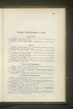 Gesetze, Verordnungen u. dergl.