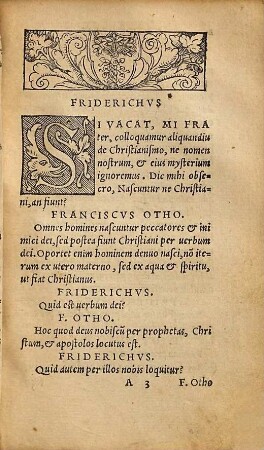 Catechesis, Illvstriss. Principi Francisco Othoni, Brunsuicensium, Luneburgensiumq[ue] Duci, puero generosissimo, & toti scholae ducali dicata