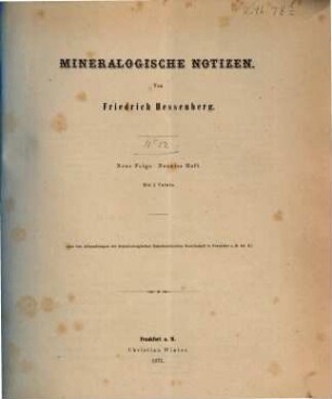 Mineralogische Notizen, 12