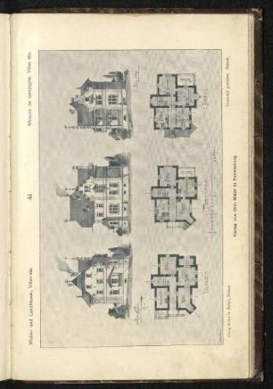 Tafel 41: Projekt zu einem Wohnhaus in Zürich