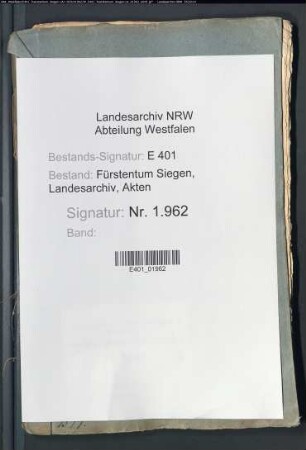 Renteirechnung des Amtes Siegen (zusammengestellt durch den Rentmeister Martinus Dentatus)