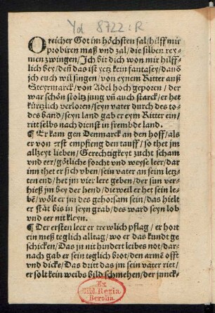 O reicher Got im höchsten sal/ hilff mir || probiren maß vnd zal/