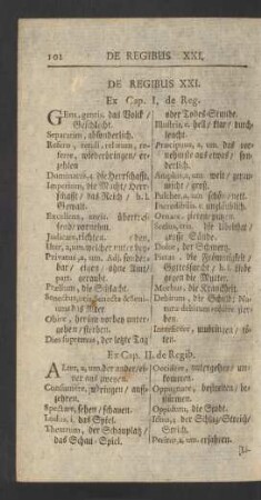 De Regibus XXI