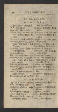 De Regibus XXI
