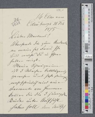 Brief an Joachim Friedrich Martens