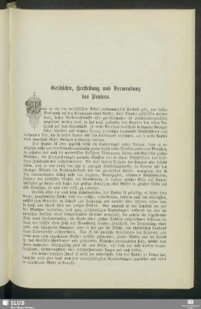 Geschichte, Herstellung und Verwendung des Papiers