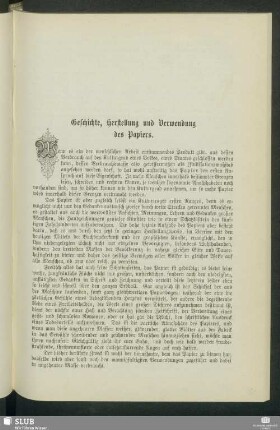 Geschichte, Herstellung und Verwendung des Papiers