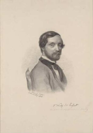 Bildnis Nerly, Friedrich (1807-1878), Maler