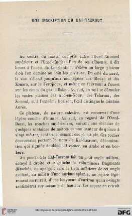 Une inscription du Kaf-Tazrout