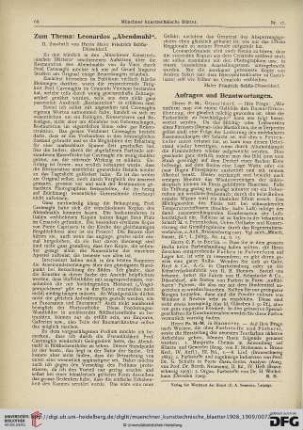 5: Zum Thema: Leonardos "Abendmahl", [3]