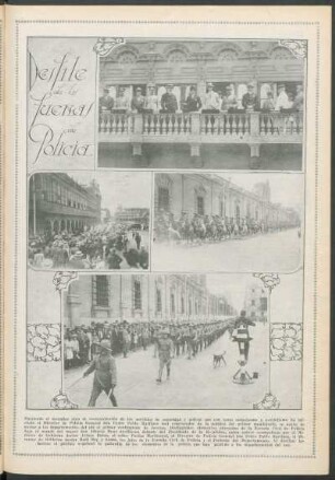 Desfile de las fuerzas de policía