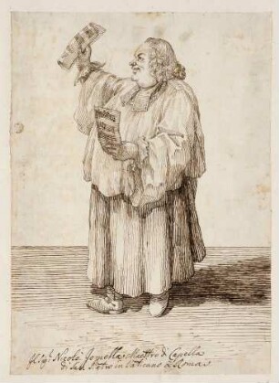 Il Signor Nicolò Jomella Maestro di Capella di San Pietro in Vaticano à Roma (Niccolò Jommelli, Kapellmeister von Sankt Peter im Vatikan in Rom)