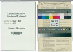 Entnazifizierung Hermann Te Heesen, geb. 12.12.1915 (Kaufmann)