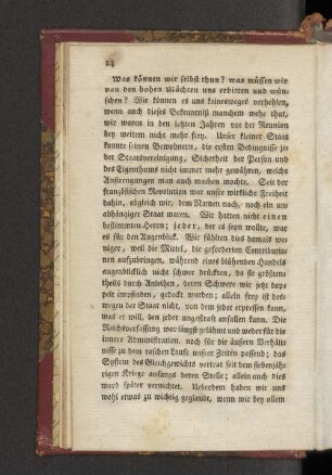 Was können wir selbst thun? was müssen wir von den hohen Mächten uns erbitten und wünschen?