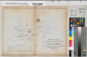 Altahlen (Ahlen) Schacht Pöhling Kesselanlage Lageplan 1882 1 : 2500 31 x 42,5 Zeichnung Bergämter Nr. 5366