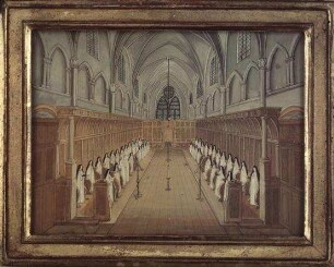 Nonnen beim Gottesdienst (im Chor)