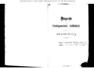 Höhscheid: Weinsberg 1884 – 1909 / 1909 - 1921; Widdert 1912 - 1921; Wienerstraße 1913 - 1921