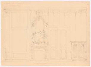 Palais Cohn-Oppenheim, Dessau: Speisesaal: Wandansichten 1:10