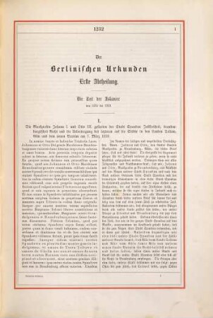 Berlinische Chronik, [2,1]. Urkunden-Buch zur Berlinischen Chronik