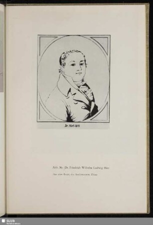 Abb. 36: Dr. Friedrich Wilhelm Ludwig Hirt