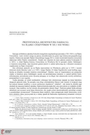 42: Protestancka architektura sakralna na Śląsku Cieszyńskim w XX i XXI wieku