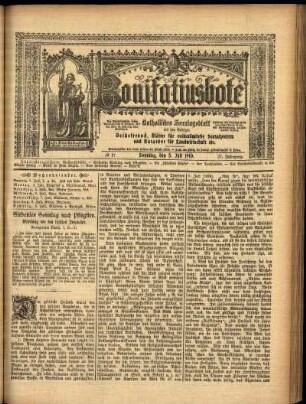 Erste Ausgabe vom Sonntag, den 03. Juli 1910.
