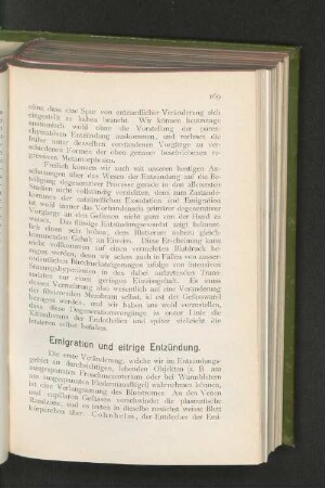 Emigration und eitrige Entzündung.