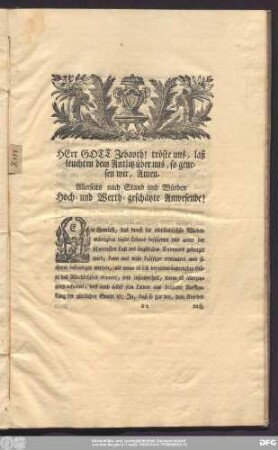 [Leichen-Rede.]