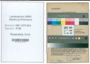 Entnazifizierung Erich Rosenstedt , geb. 15.06.1896 (Anstreicher)