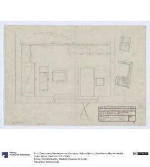 Herrenzimmer, Grundriss (Auftrag Götsch, Musikheim)