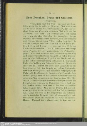 Nach Zwenkau, Pegau und Groitzsch