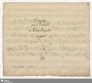 Sonatas - Mus.3065-T-2,20 : cemb : D