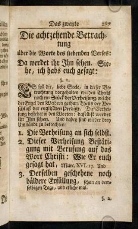 287-298, Achtzehende Betrachtung