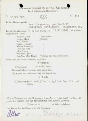 Kossmann, Karl