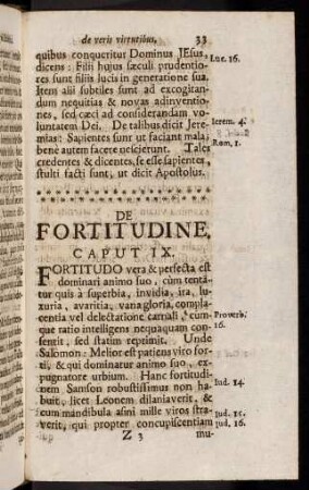 33-39, Caput IX. De Fortitudine. - Caput X. De Justitia.