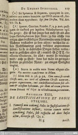 Articulus XXII. De Sanctificatione Et Bonis Operibus