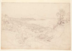Neapel, Blick auf Stadt und Vesuv