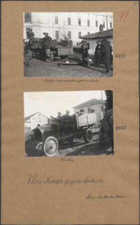 Bulgarischer Verwundetentransport in Semlin