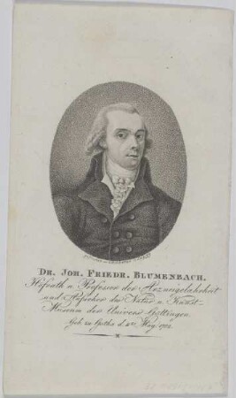 Bildnis des Joh. Friedr. Blumenbach