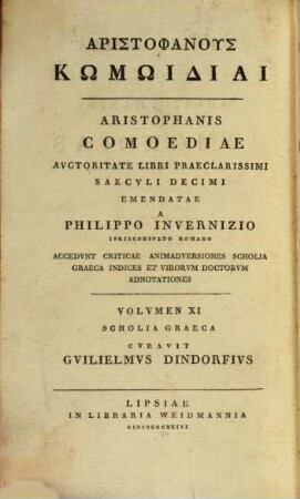 Scholia Graeca In Aristophanis Comoedias, 2