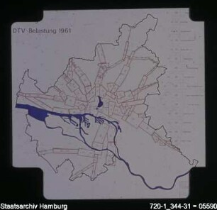 Hamburg, Belastung durch durchschnittliche tägliche Verkehrsstärke (DTV)