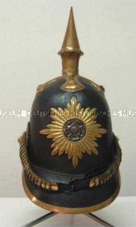 Helm Modell 1849 für Offiziere, Infanterie-Bataillon, Lippe-Detmold