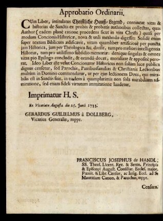 Approbatio Ordinarii