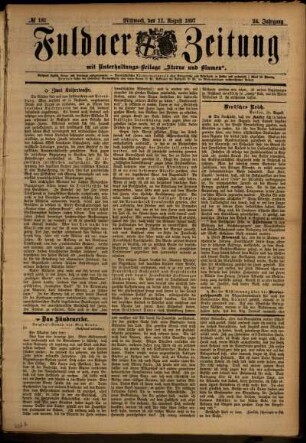Ausgabe vom Mittwoch, den 11. August 1897.