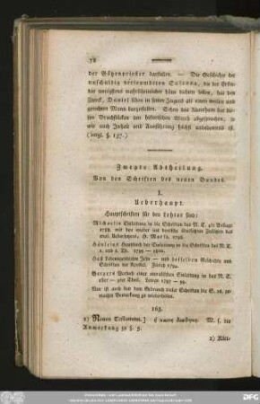 Zweyte Abtheilung. Von den Schriften des neuen Bundes.