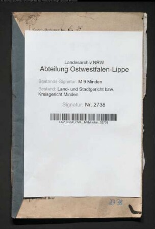 Erblasser: Vieth, Sophie, geb. Althoff: