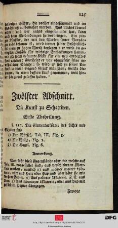 Zwölfter Abschnitt
